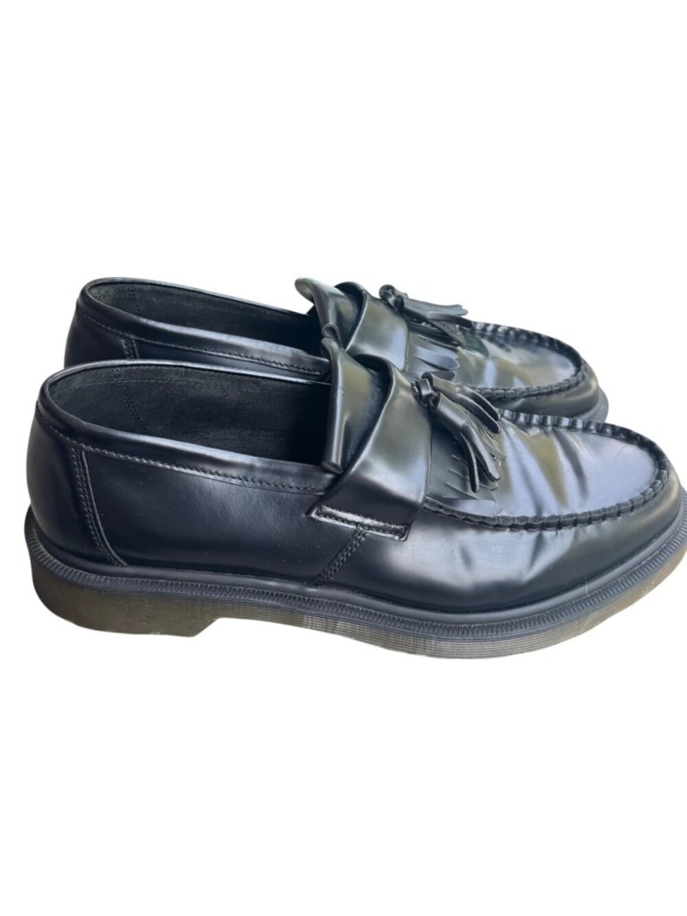 Dr. Martens Adrian Smooth Leather Tassel Loafers Black Men's Size 12 US / UK 11